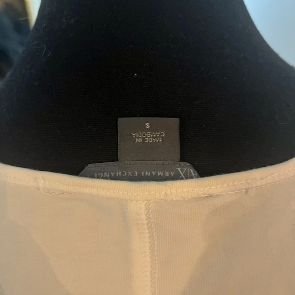 Armani Exchange Fitted rhinestone logo Tank Top - Picture 2 of 3